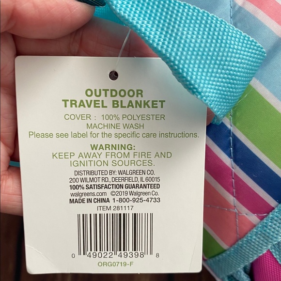 walgreens Other Garden Party Outdoor Travel Blanket Waterresistant